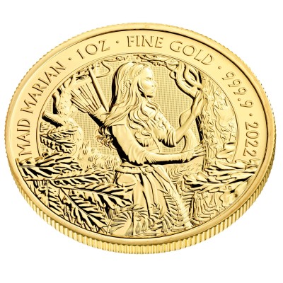 Mýty a legendy - Maid Marian - 1 Oz - zlatá sběratelská mince