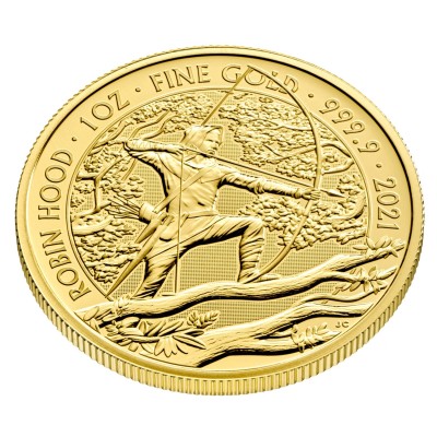 Mýty a legendy - Robin Hood - 1 Oz - zlatá sběratelská mince