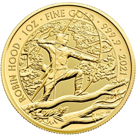 Mýty a legendy - Robin Hood - 1 Oz - zlatá sběratelská mince