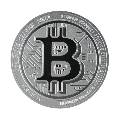 BITCOIN - 1 Oz - stříbrná sběratelská mince