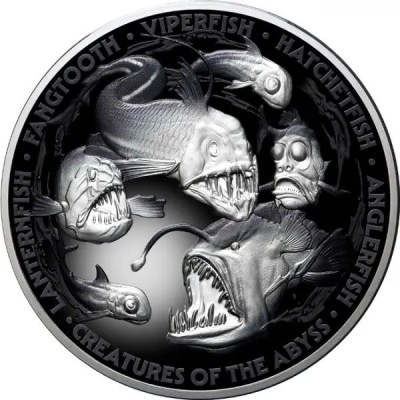 Créatures des profondeurs - 5 Oz - Pièce de collection en argent