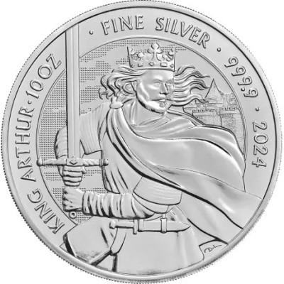 Mythes et légendes - Le Roi Arthur - 10 Oz - pièce d'investissement en argent