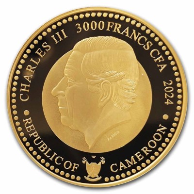 Les races canines dans le monde : Berger australien (2024) 1 Oz - Pièce en or