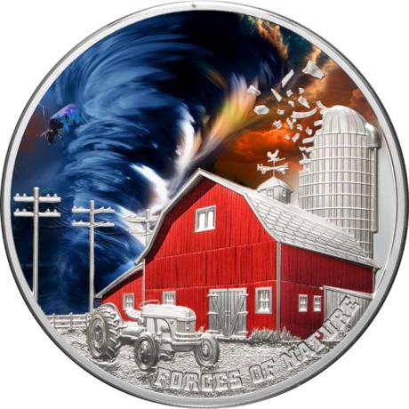 Tornade - 2 Oz - Pièce de collection en argent