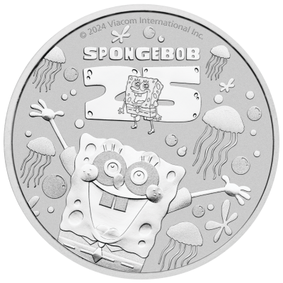Bob l'éponge - 1 Oz - Pièce de collection en argent