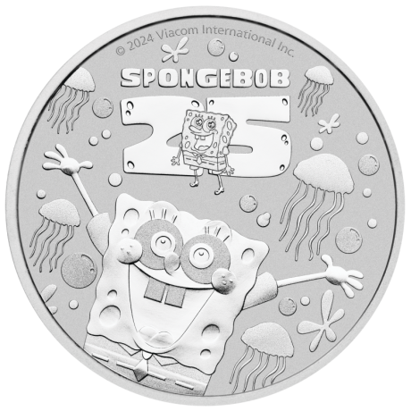 Bob l'éponge - 1 Oz - Pièce de collection en argent