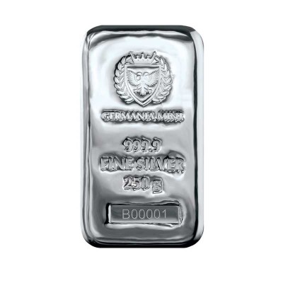 Germania Mint - 250g - lingot d'argent d'investissement