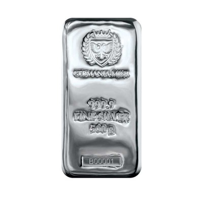 Germania Mint - 500g - lingot d'argent d'investissement