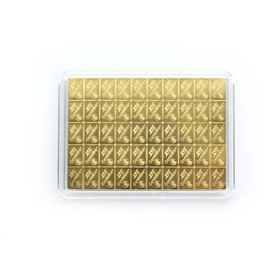 Valcambi 50 x 1g Combi bar - Lingotins d'or d'investissement