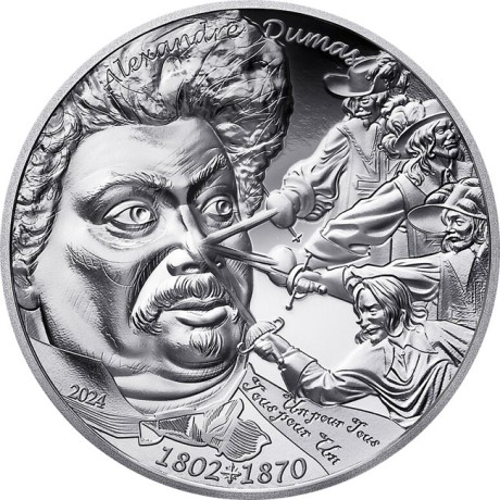 Alexandre Dumas - 1 Oz - Pièce de collection en argent