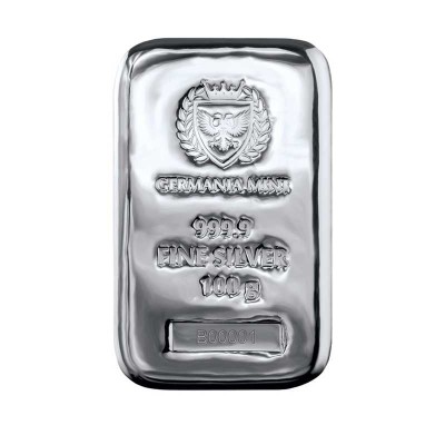 Germania Mint - 100g - lingot d'argent d'investissement