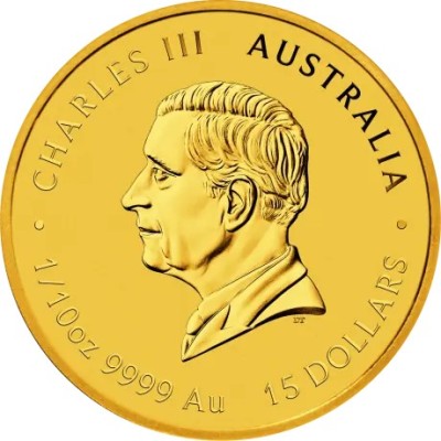 Serpent lunaire 2025 - 1/10 Oz - pièce d'or d'investissement