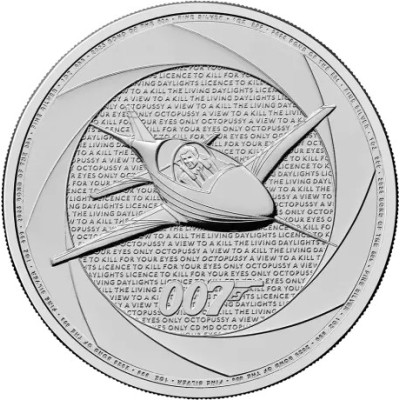 Six décennies de 007 (80´s) - James Bond - 1 Oz - Pièce d'investissement en argent
