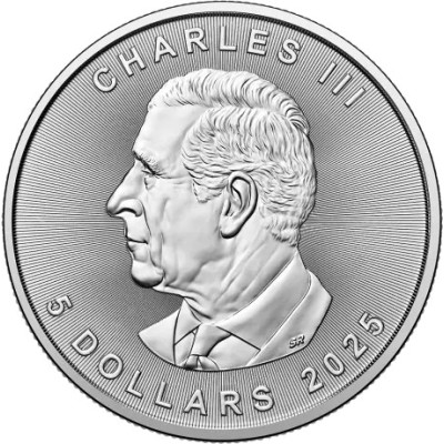 Feuille d'érable (2025) - 1 Oz - Pièce d'investissement en argent