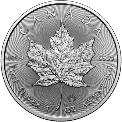 Feuille d'érable (2025) - 1 Oz - Pièce d'investissement en argent