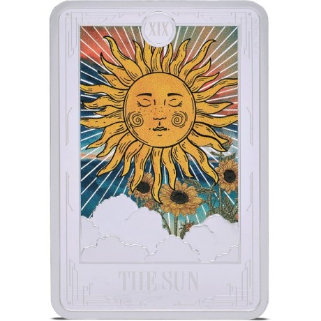 Tarot XIX : Soleil - 1 Oz - Pièce de collection en argent