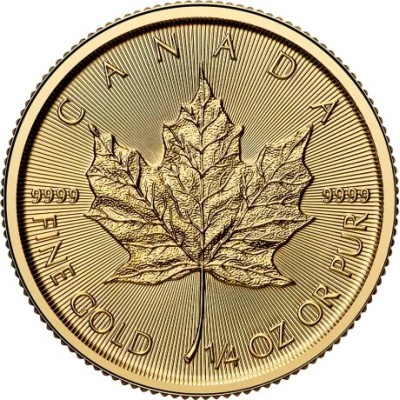 Feuille d'érable (2025) - 1/4 Oz - pièce d'investissement en or