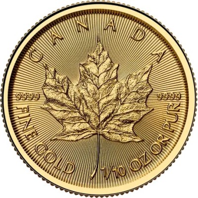 Feuille d'érable (2025) - 1/10 Oz - pièce d'investissement en or