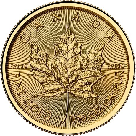 Feuille d'érable (2025) - 1/10 Oz - pièce d'investissement en or