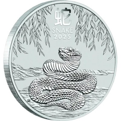 Serpent lunaire (2025) - 1 Oz - Pièce d'investissement en argent