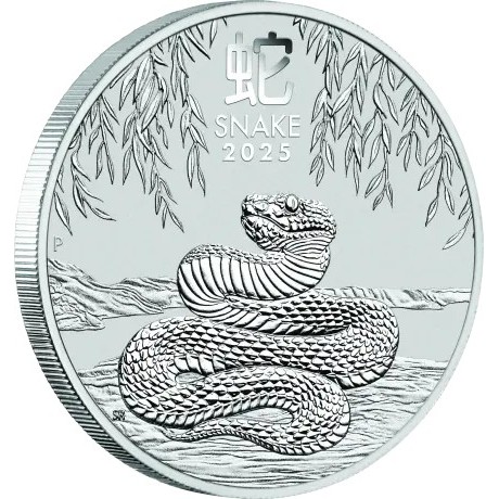Serpent lunaire (2025) - 1 Oz - Pièce d'investissement en argent