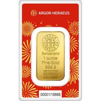 Argor Heraeus -1 Oz - Année du serpent (2025)