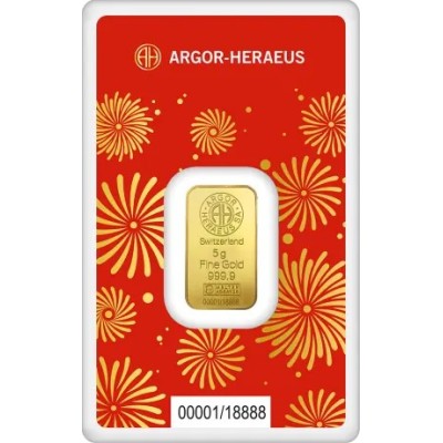 Argor Heraeus - Année du serpent (2025) - 5 g - Lingot d'or