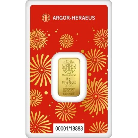 Argor Heraeus - Année du serpent (2025) - 5 g - Lingot d'or