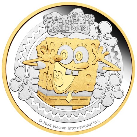 Bob l'éponge - 2 Oz - Pièce de collection en argent