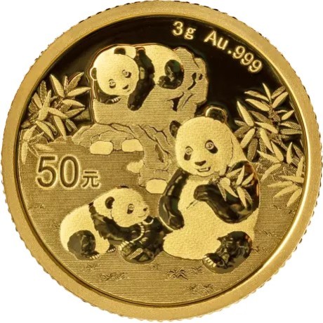 Panda (2025) - 3 g - pièce d'investissement en or