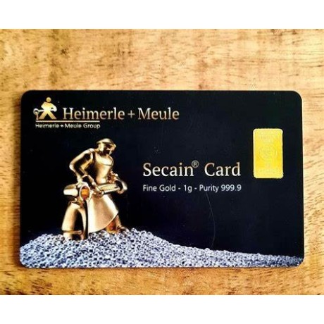 Heimerle + Meule - 1g - lingotin d'or d'investissement