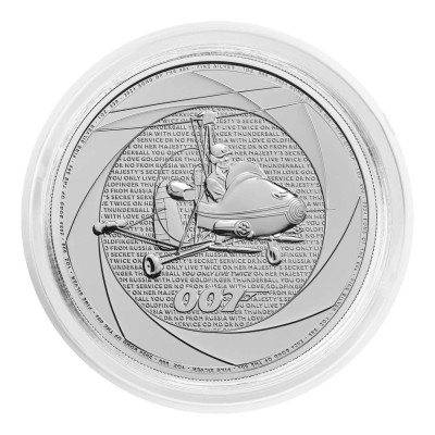 Six décennies de 007 (60´s) - James Bond - 1 Oz - Pièce d'investissement en argent