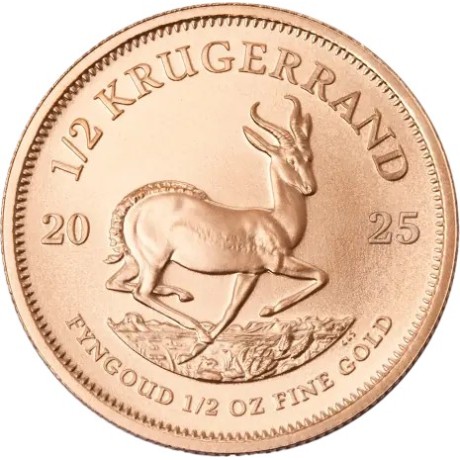 Krugerrand (2025) - 1/2 Oz - pièce d'or d'investissement
