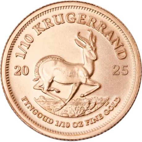 Krugerrand (2025) - 1/10 Oz - pièce d'or d'investissement