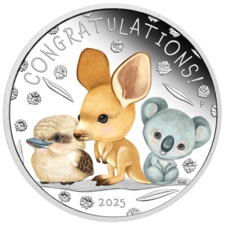 Naissance d'un enfant (2025) - 1/2 Oz - pièce cadeau en argent