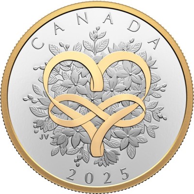 Célébrer l'amour - Pièce de collection en argent de 1 oz