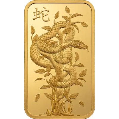 Pamp, Lunar Legend White Snake - 1 Oz - lingot d'or d'investissement