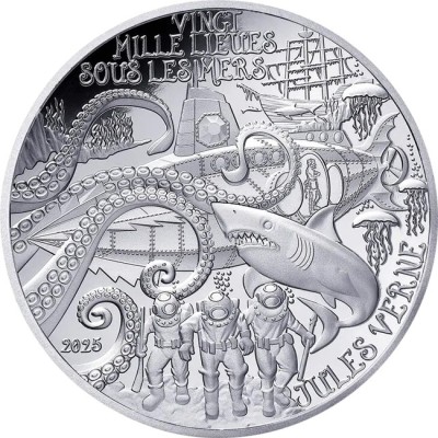 Jules Verne - 88,8g - set de pièces de collection