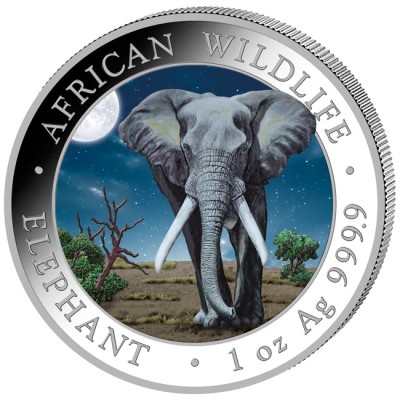 Eléphant Day & Night Set (2025) - 2 Oz - Pièce de collection en argent