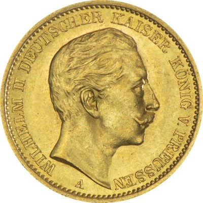 La Pièce de 20 Mark (Reichmark)  - 7,96 g - pièce d'investissement en or