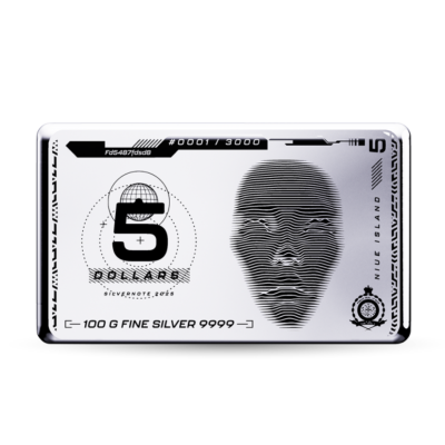 Silver Note Coinbar 2025 - 100g - lingotin d'argent d'investissement