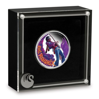 Jimi Hendrix - Pièce de collection en argent de 1 oz