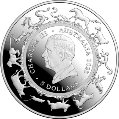 L'année du serpent - 1 Oz - Pièce de collection en argent