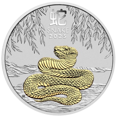 Serpent lunaire australien - 1 Oz - Pièce de collection en argent (livraison 11.5.2025)
