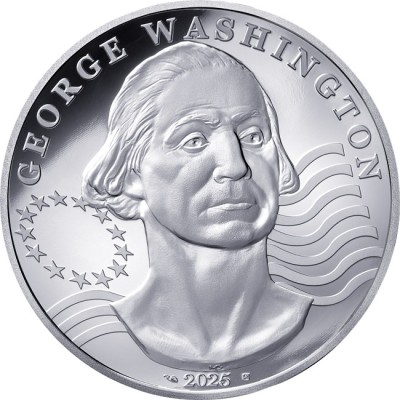 George Washington - 2 Oz - Pièce de collection en argent
