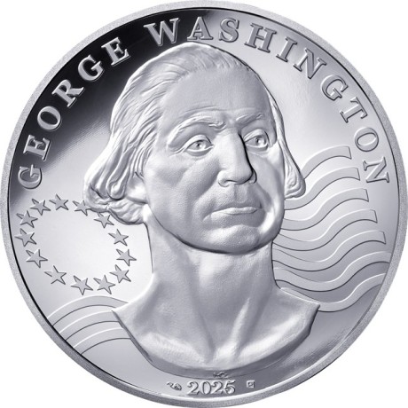 George Washington - 2 Oz - Pièce de collection en argent