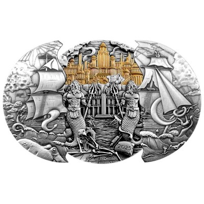 Atlantis - 5 Oz - Silver Collector Coin (en stock à partir de 30.5.2025)
