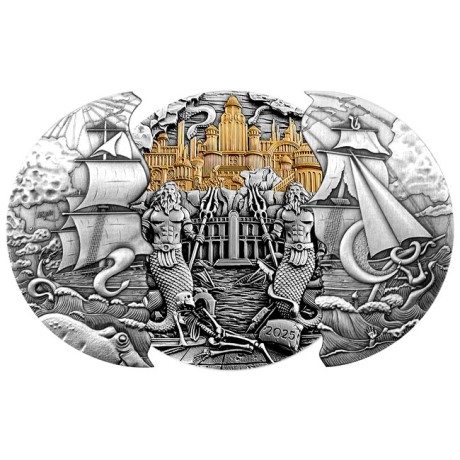 Atlantis - 5 Oz - Silver Collector Coin (en stock à partir de 30.5.2025)