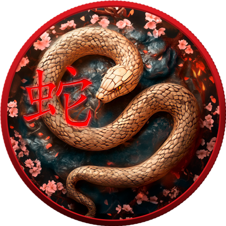 Serpent de bois (2025) - 1 Oz - Pièce de collection en argent