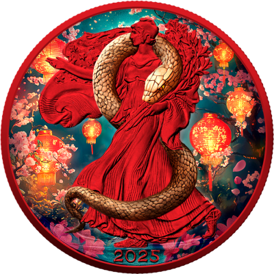 Serpent de bois (2025) - 1 Oz - Pièce de collection en argent